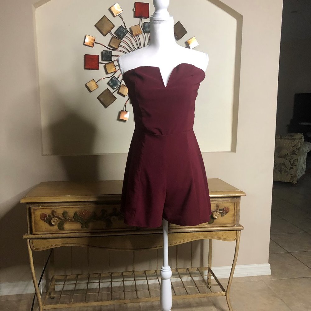 Maroon Romper